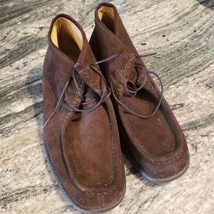 J. Crew Men's Brown Suede Tie-Up Boots